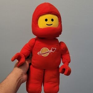 Lego Red Space Astronaut Plush with Yellow Face